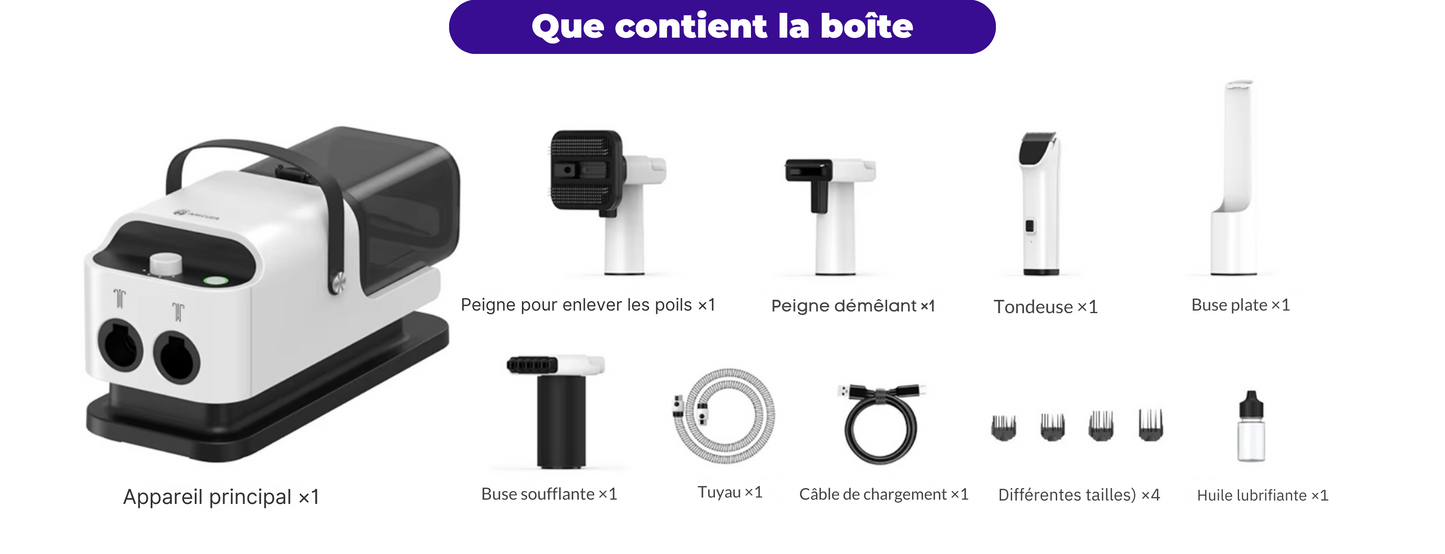 Pulseur pour chien - Kit Complet